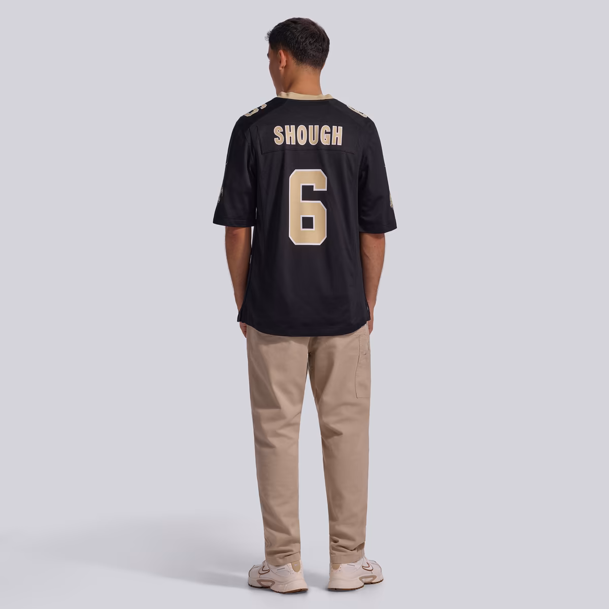 Men's Nike Tyler Shough Black New Orleans Saints Game Jersey 6 Men's Nike Tyler Shough Black New Orleans Saints Game Jersey