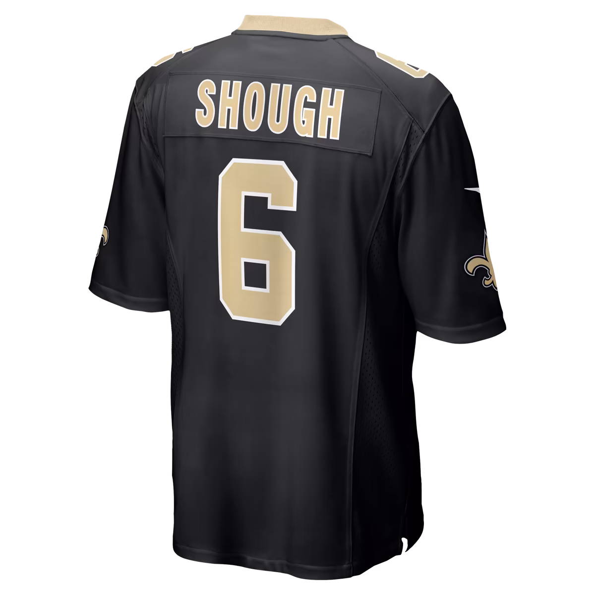 Men's Nike Tyler Shough Black New Orleans Saints Game Jersey 8 Men's Nike Tyler Shough Black New Orleans Saints Game Jersey