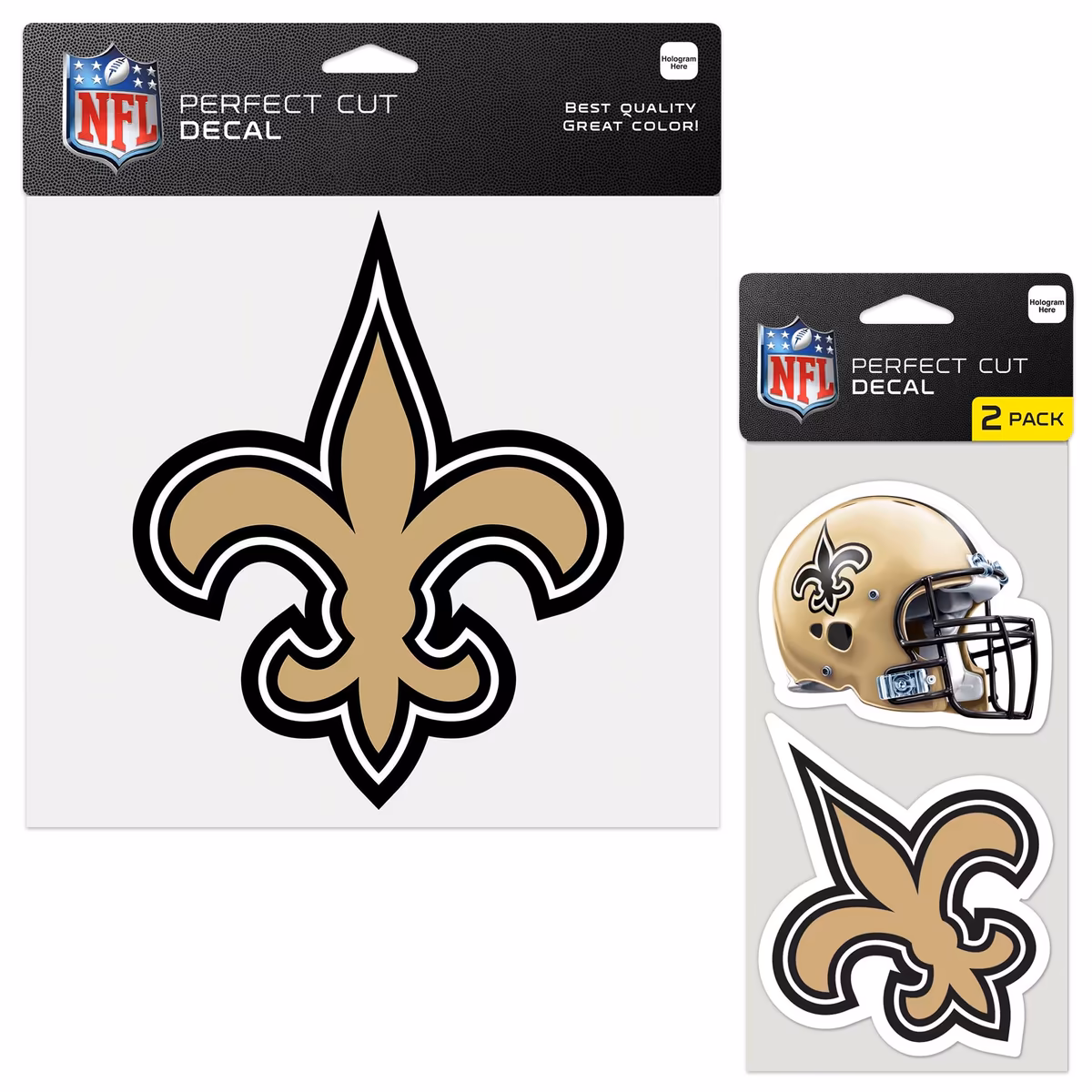 WinCraft New Orleans Saints Three-Pack Perfect Cut Decal Sheet 1 WinCraft New Orleans Saints Three-Pack Perfect Cut Decal Sheet