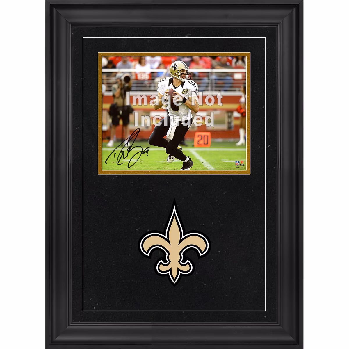 New Orleans Saints 8'' x 10'' Deluxe Horizontal Photograph Frame with Team Logo 1 New Orleans Saints 8'' x 10'' Deluxe Horizontal Photograph Frame with Team Logo