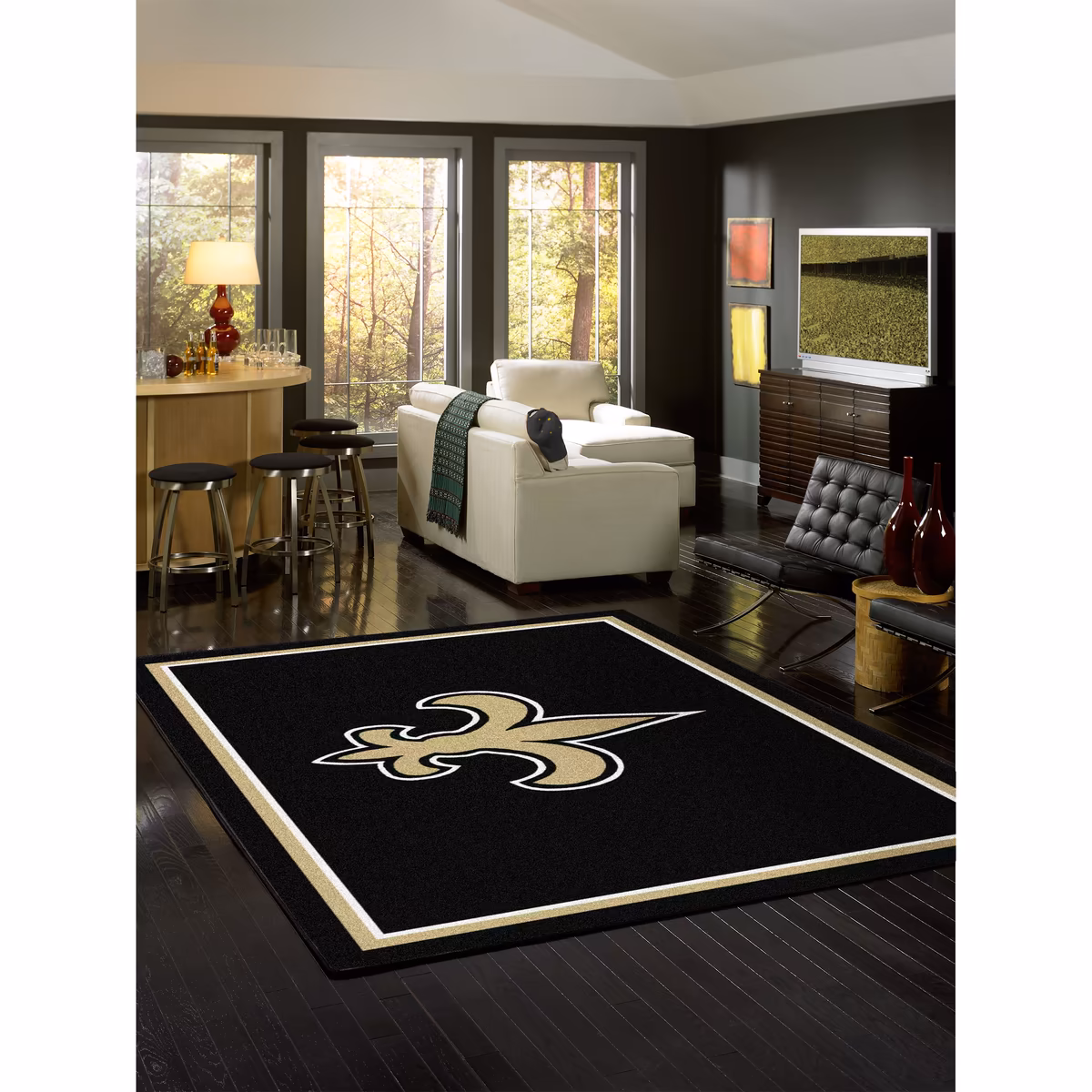 New Orleans Saints Imperial 3'10'' x 5'4'' Spirit Rug 3 New Orleans Saints Imperial 3'10'' x 5'4'' Spirit Rug