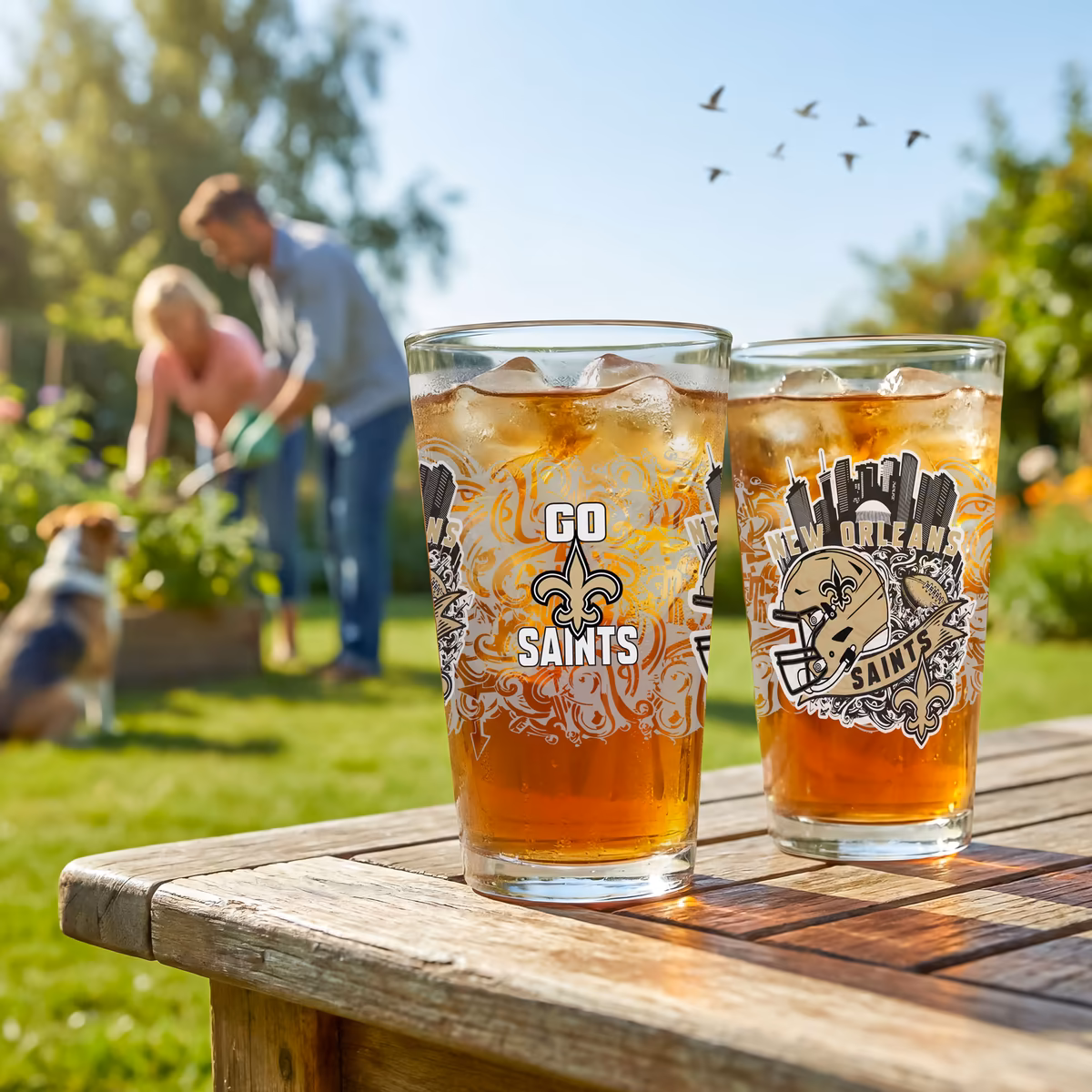 New Orleans Saints Hometown Series 16oz Pint Glass 2-Piece Set with Gift Box 4 New Orleans Saints Hometown Series 16oz Pint Glass 2-Piece Set with Gift Box