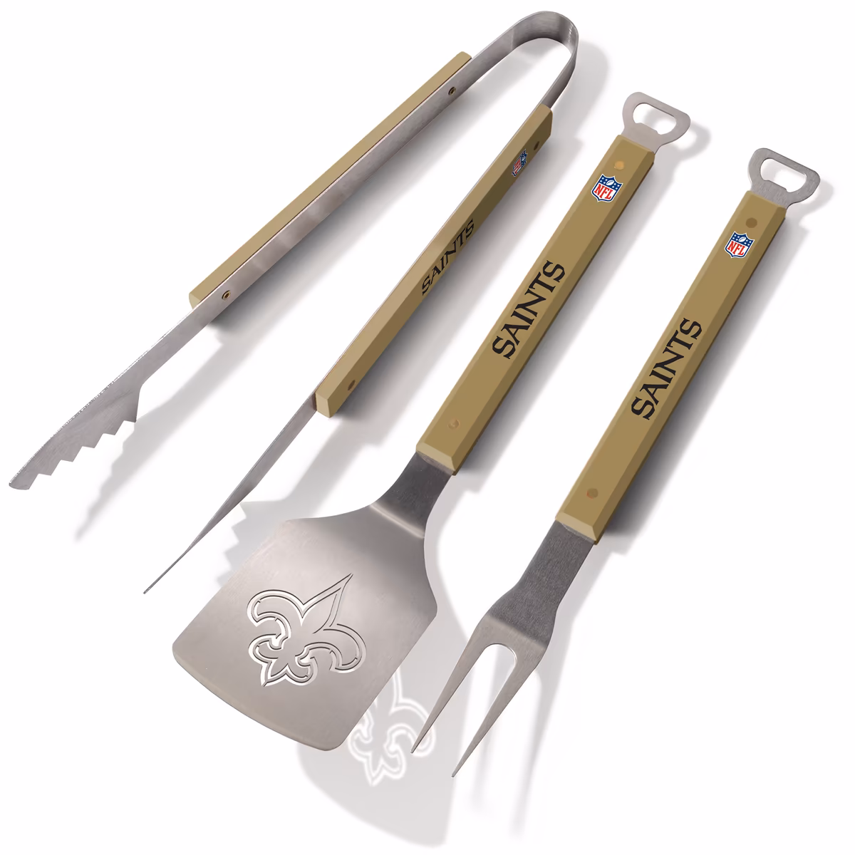 Fanpoint New Orleans Saints Spirit Series 3-Piece BBQ Set