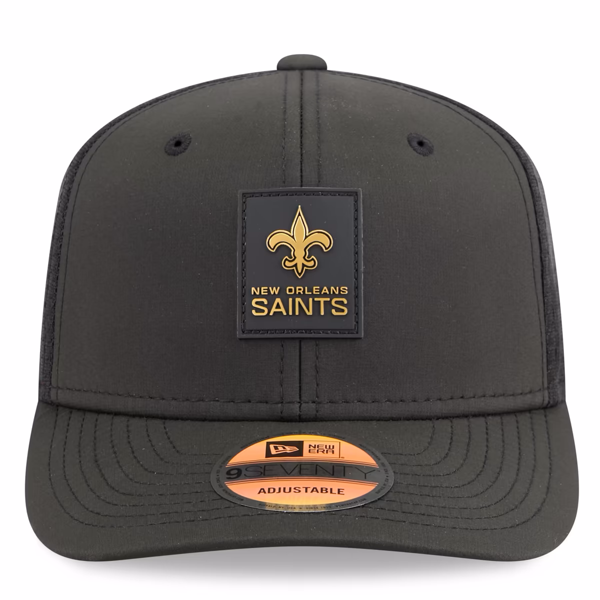 Men's New Era Black New Orleans Saints 2025 Sideline 9SEVENTY Trucker Adjustable Hat 3 Men's New Era Black New Orleans Saints 2025 Sideline 9SEVENTY Trucker Adjustable Hat