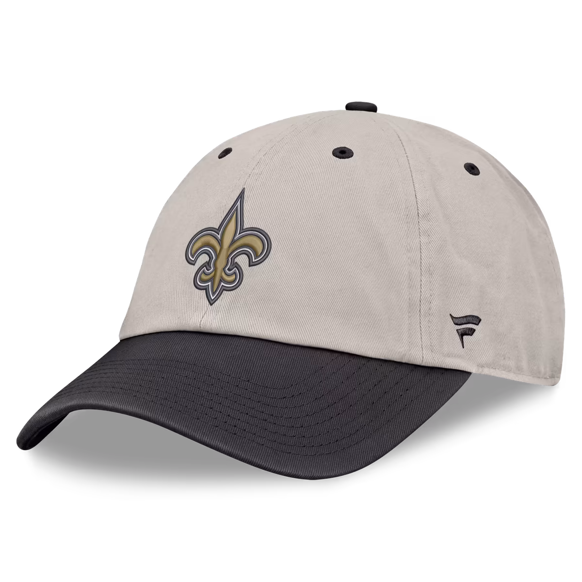 Men's Fanatics Beige/Charcoal New Orleans Saints Frame Adjustable Hat
