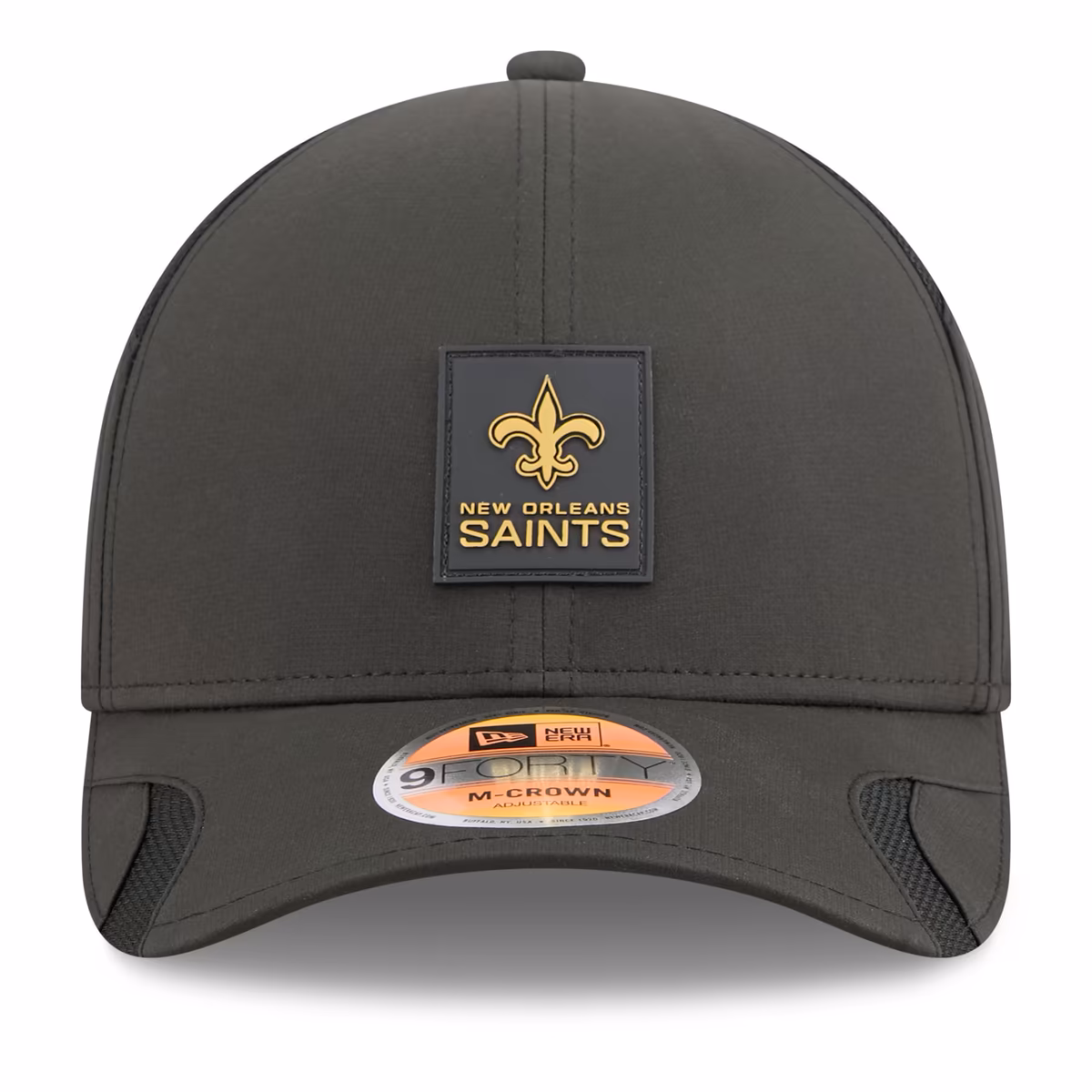 Men's New Era Black New Orleans Saints 2025 Sideline M-Crown 9FORTY Adjustable Hat 3 Men's New Era Black New Orleans Saints 2025 Sideline M-Crown 9FORTY Adjustable Hat