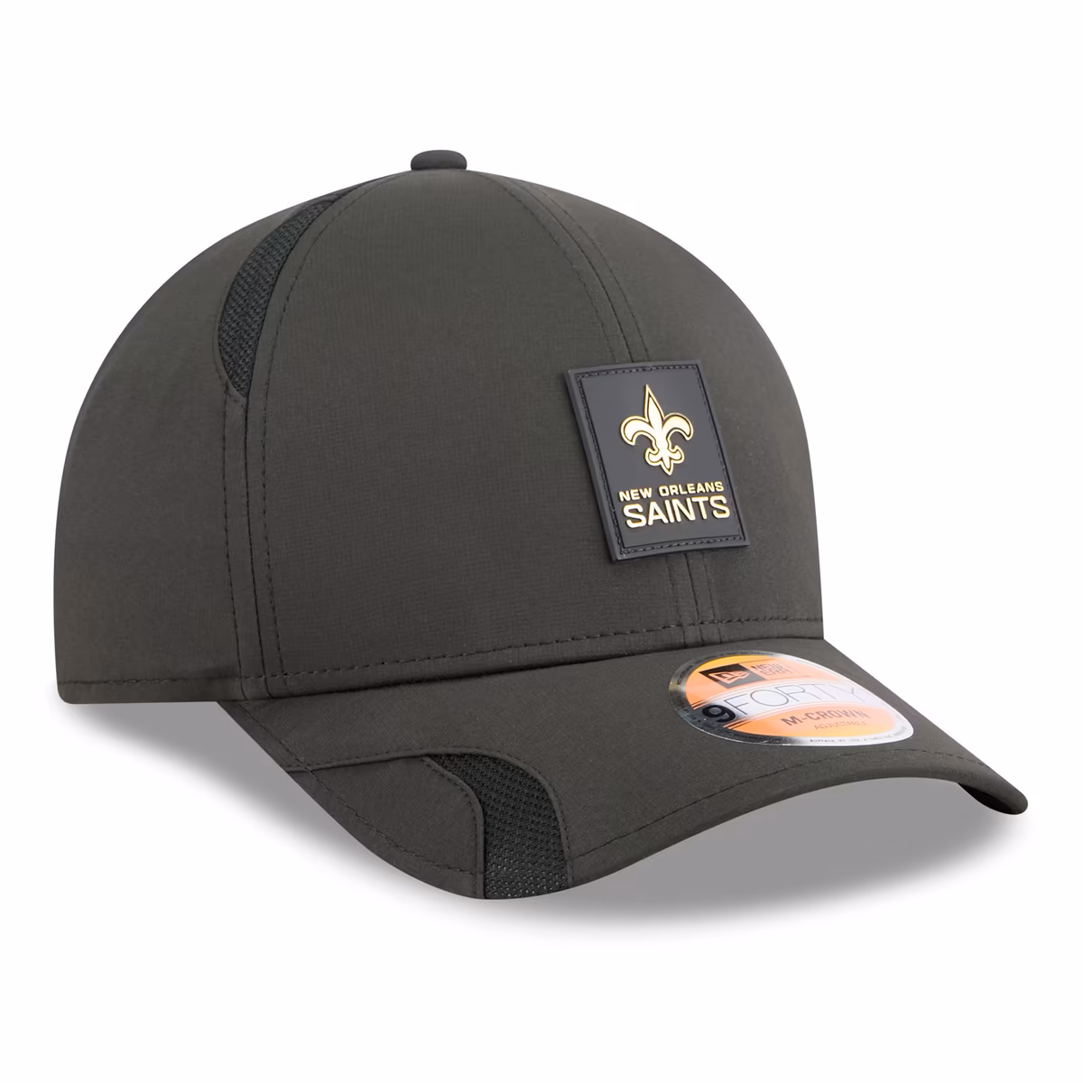 Men's New Era Black New Orleans Saints 2025 Sideline M-Crown 9FORTY Adjustable Hat 4 Men's New Era Black New Orleans Saints 2025 Sideline M-Crown 9FORTY Adjustable Hat
