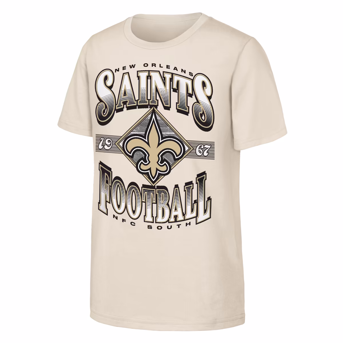 Youth Outerstuff Natural New Orleans Saints NFL Of Days Past T-Shirt 12 Youth Outerstuff Natural New Orleans Saints NFL Of Days Past T-Shirt