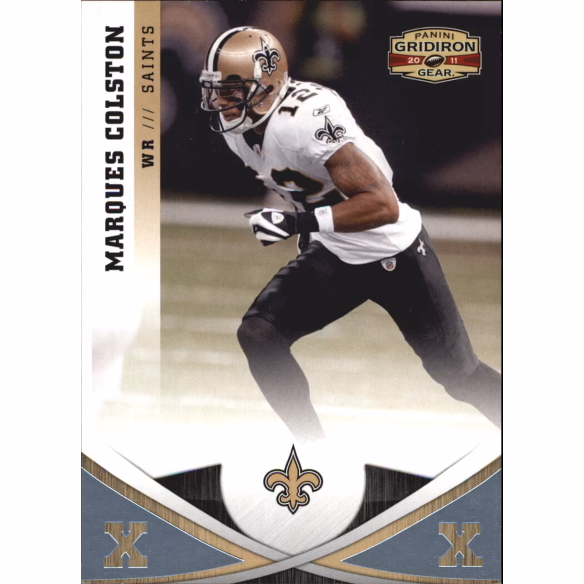 2011 Panini Gridiron Gear Platinum X's #114 Marques Colston