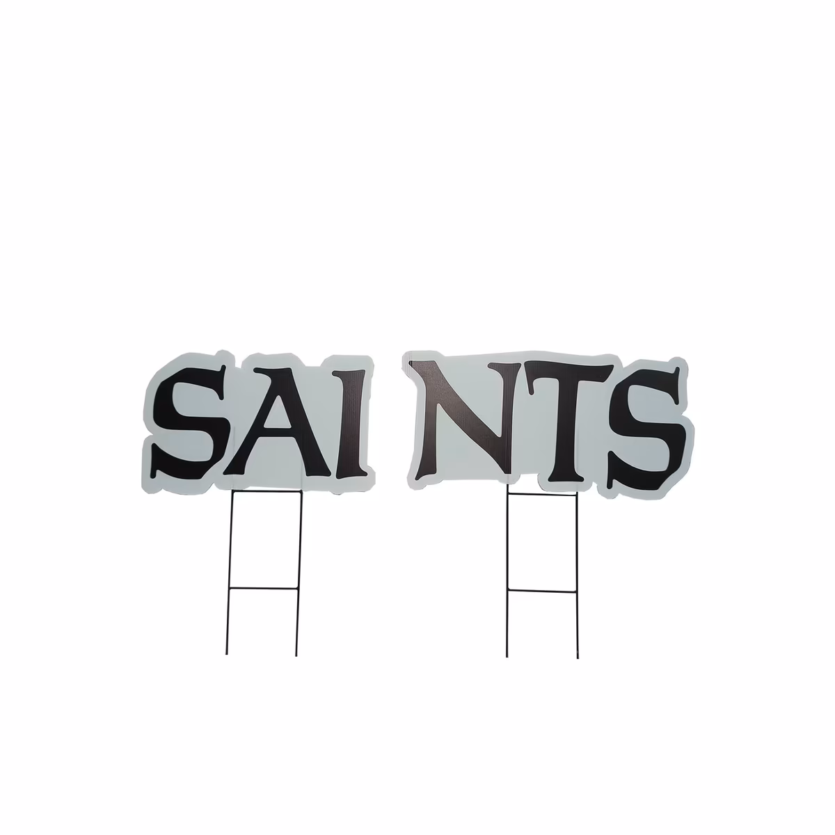 Pegasus New Orleans Saints Wordmark and Football Three-Piece Yard Sign Set 3 Pegasus New Orleans Saints Wordmark and Football Three-Piece Yard Sign Set
