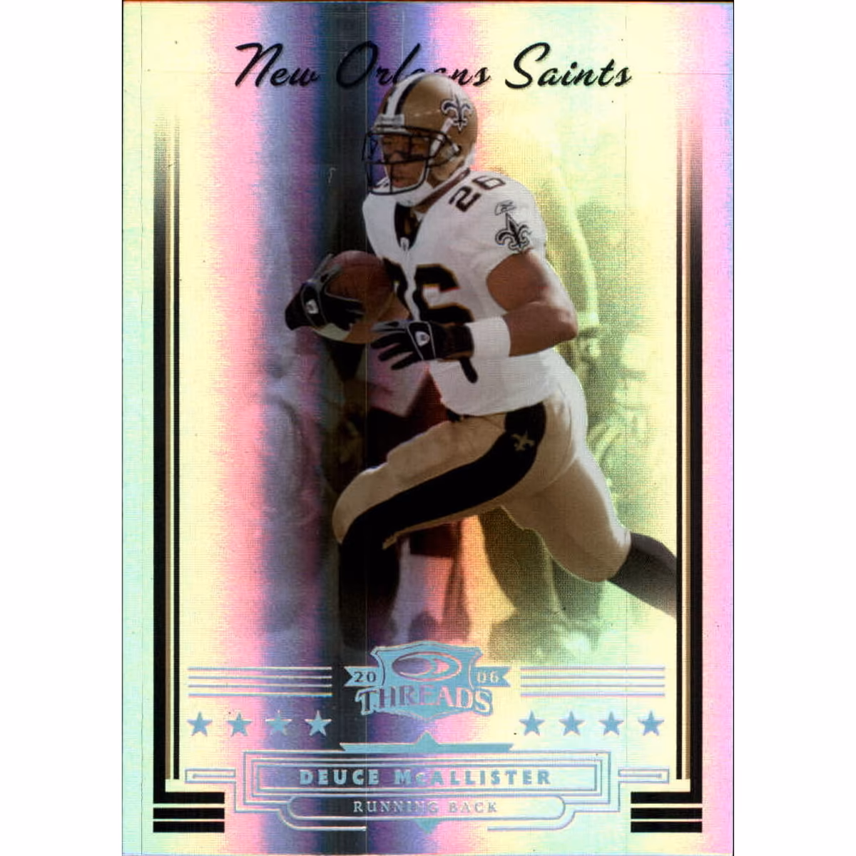 2006 Donruss Threads Silver Holofoil #64 Deuce McAllister