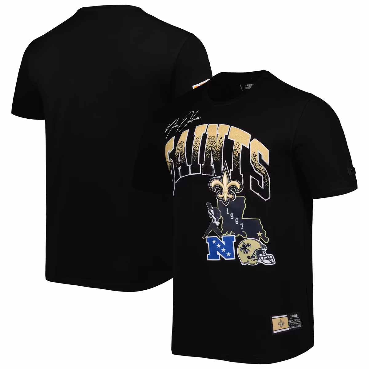 Men's Pro Standard Black New Orleans Saints Hometown Collection T-Shirt 2 Men's Pro Standard Black New Orleans Saints Hometown Collection T-Shirt