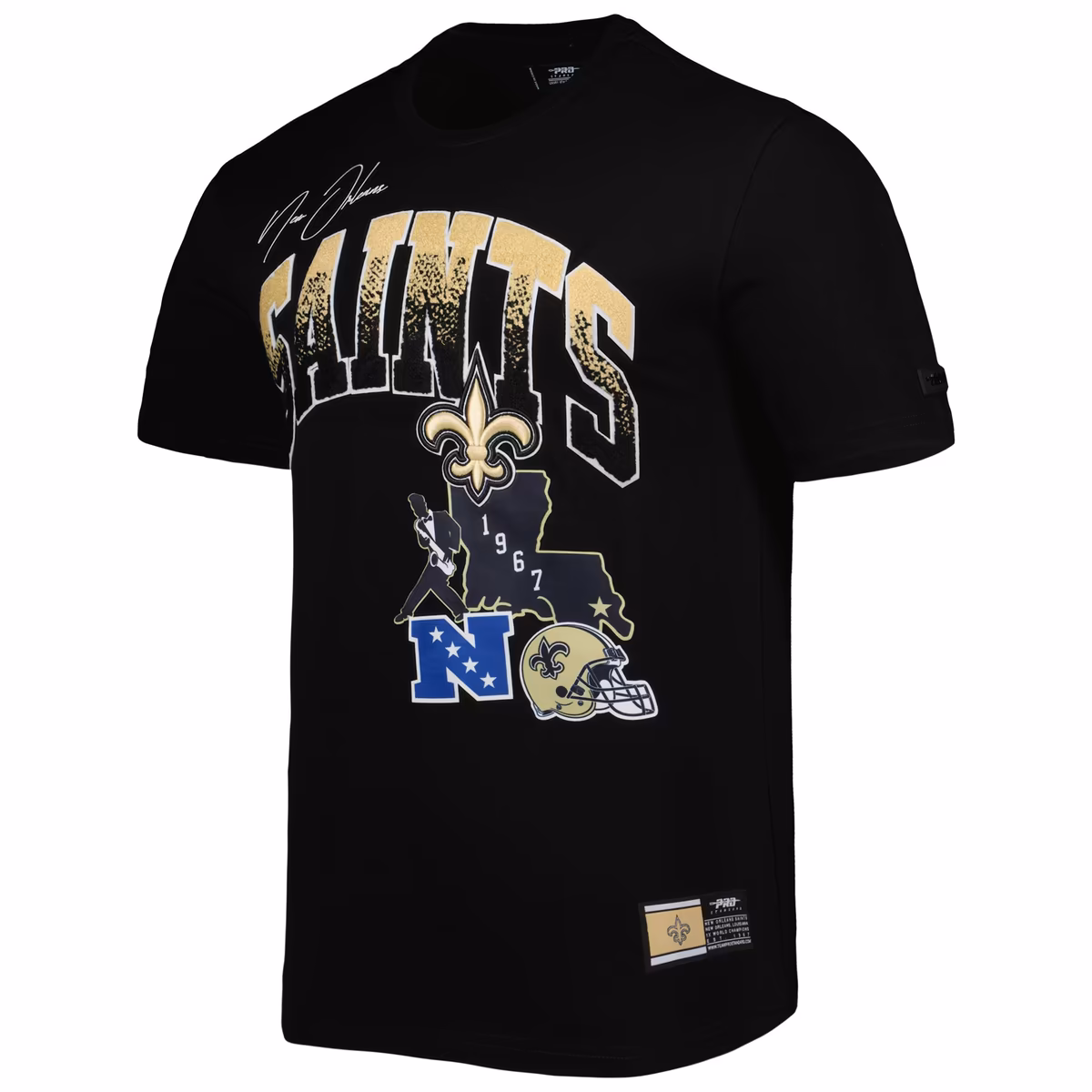 Men's Pro Standard Black New Orleans Saints Hometown Collection T-Shirt 3 Men's Pro Standard Black New Orleans Saints Hometown Collection T-Shirt