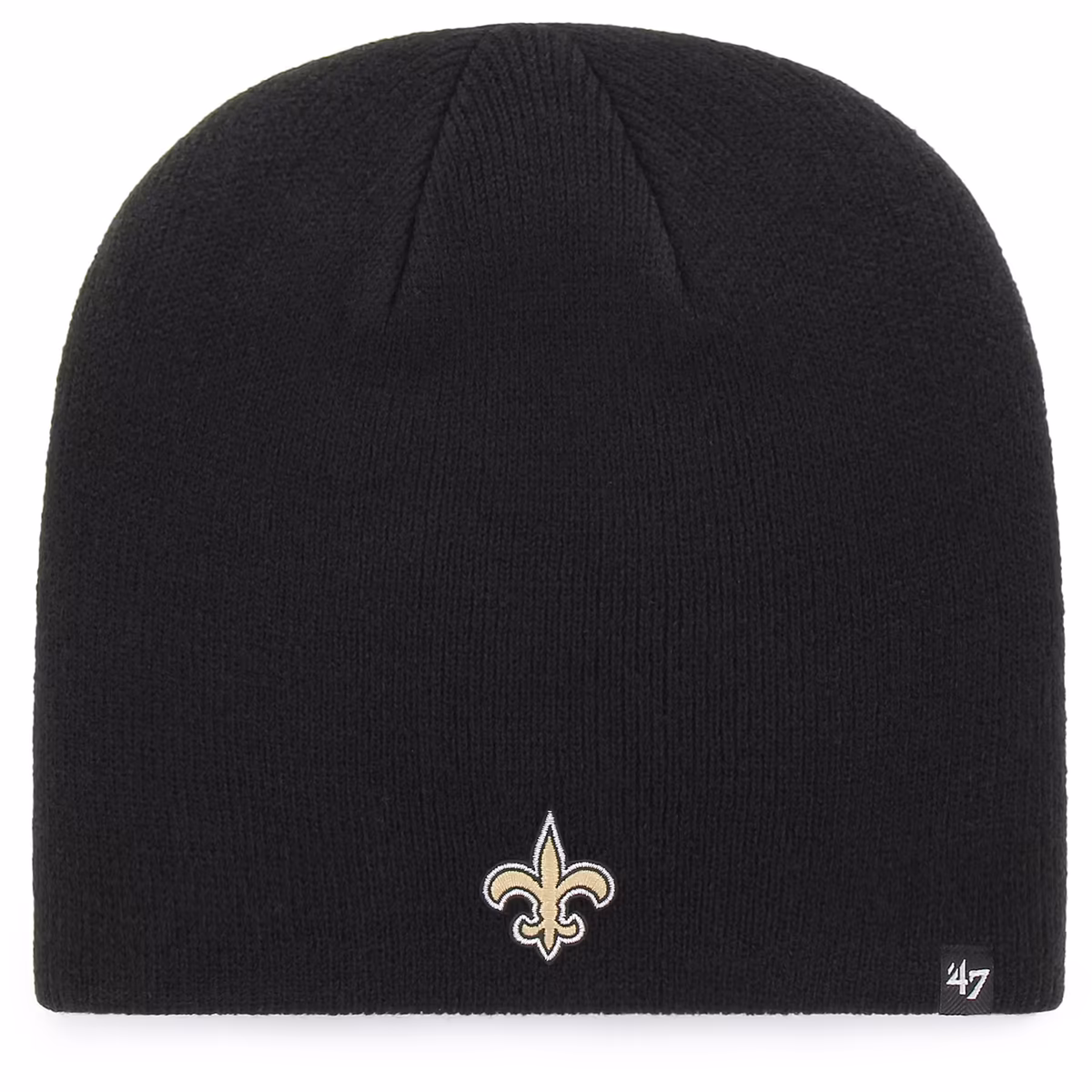Men's '47 Black New Orleans Saints Primary Logo Knit Beanie