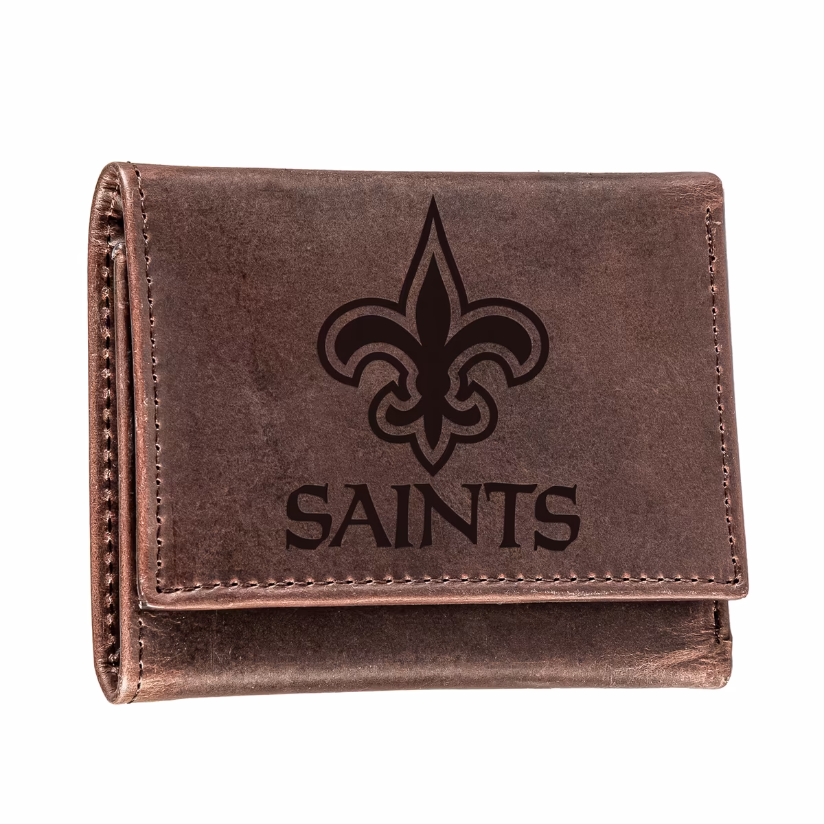 New Orleans Saints Leather Team Tri-Fold Wallet