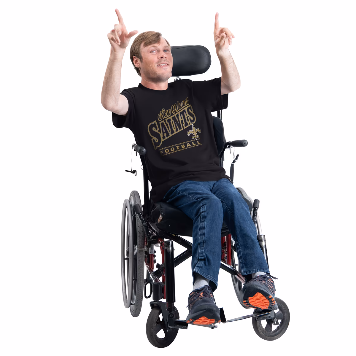 Men's G-III Sports by Carl Banks Black New Orleans Saints Adaptive Headliner Graphic T-Shirt 15 Men's G-III Sports by Carl Banks Black New Orleans Saints Adaptive Headliner Graphic T-Shirt