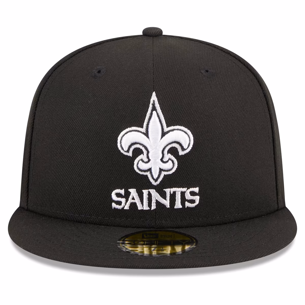 Men's New Era Black New Orleans Saints Main Patch 59FIFTY Fitted Hat 3 Men's New Era Black New Orleans Saints Main Patch 59FIFTY Fitted Hat