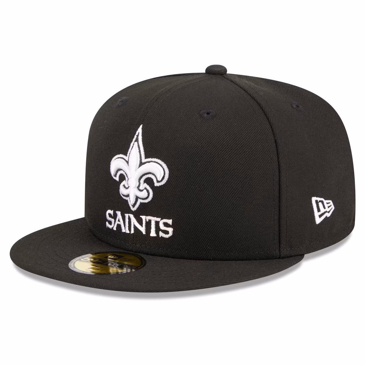 Men's New Era Black New Orleans Saints Main Patch 59FIFTY Fitted Hat 4 Men's New Era Black New Orleans Saints Main Patch 59FIFTY Fitted Hat