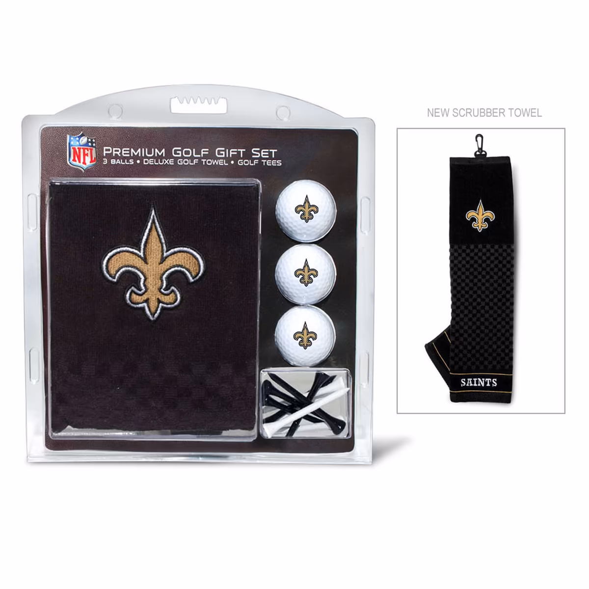 New Orleans Saints Embroidered Golf Gift Set 3 New Orleans Saints Embroidered Golf Gift Set