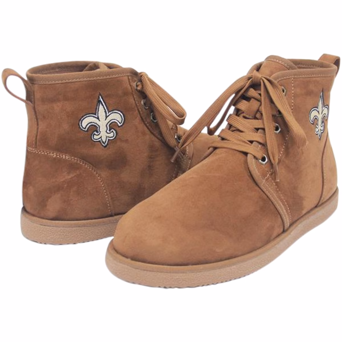 Men's FABGATING by Cuce Tan New Orleans Saints Moccasin Boots 9 Men's FABGATING by Cuce Tan New Orleans Saints Moccasin Boots
