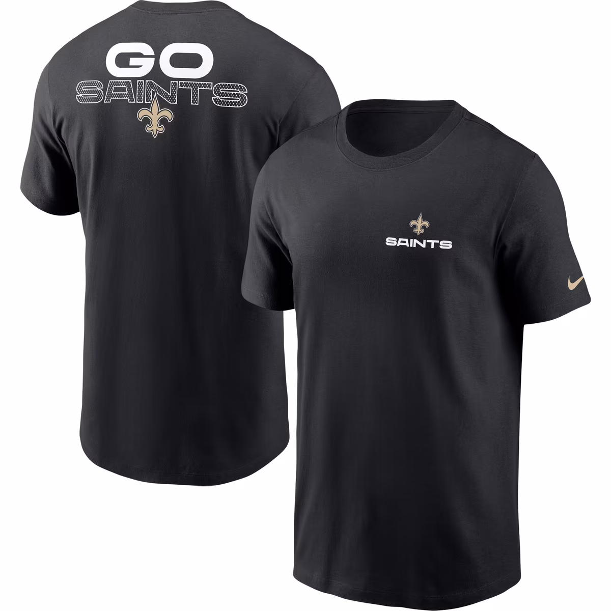 Men's Nike Black New Orleans Saints Local Phrase T-Shirt 2 Men's Nike Black New Orleans Saints Local Phrase T-Shirt