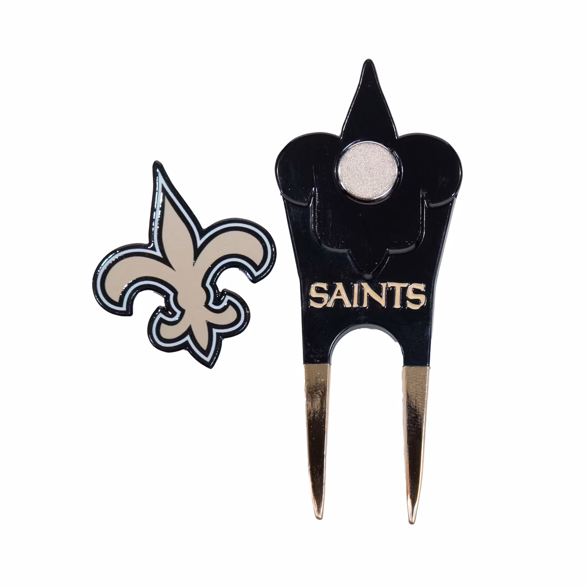 New Orleans Saints Shaped Divot Tool 4 New Orleans Saints Shaped Divot Tool
