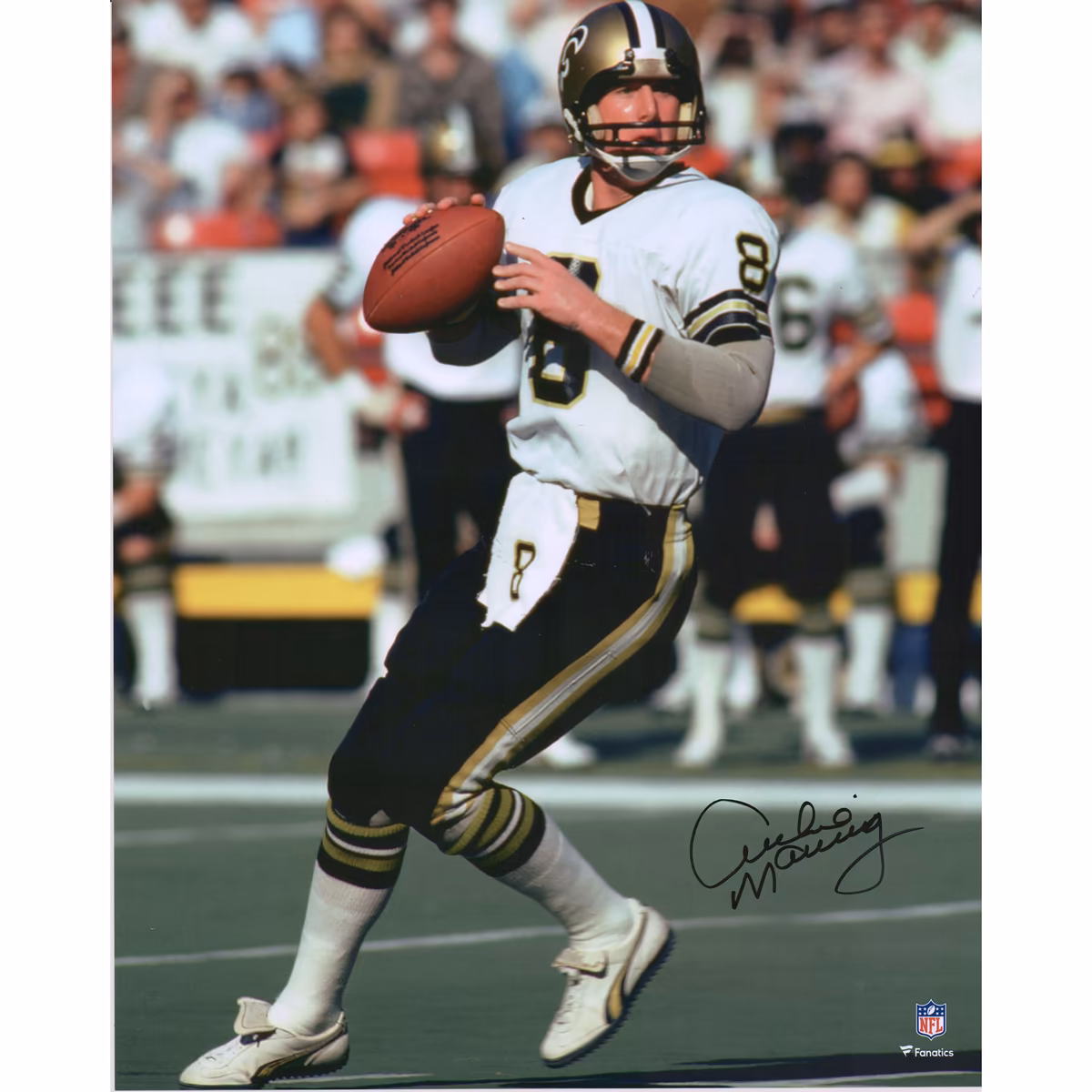 Archie Manning New Orleans Saints Autographed 16" x 20" Dropback Photographed 5 Archie Manning New Orleans Saints Autographed 16" x 20" Dropback Photographed