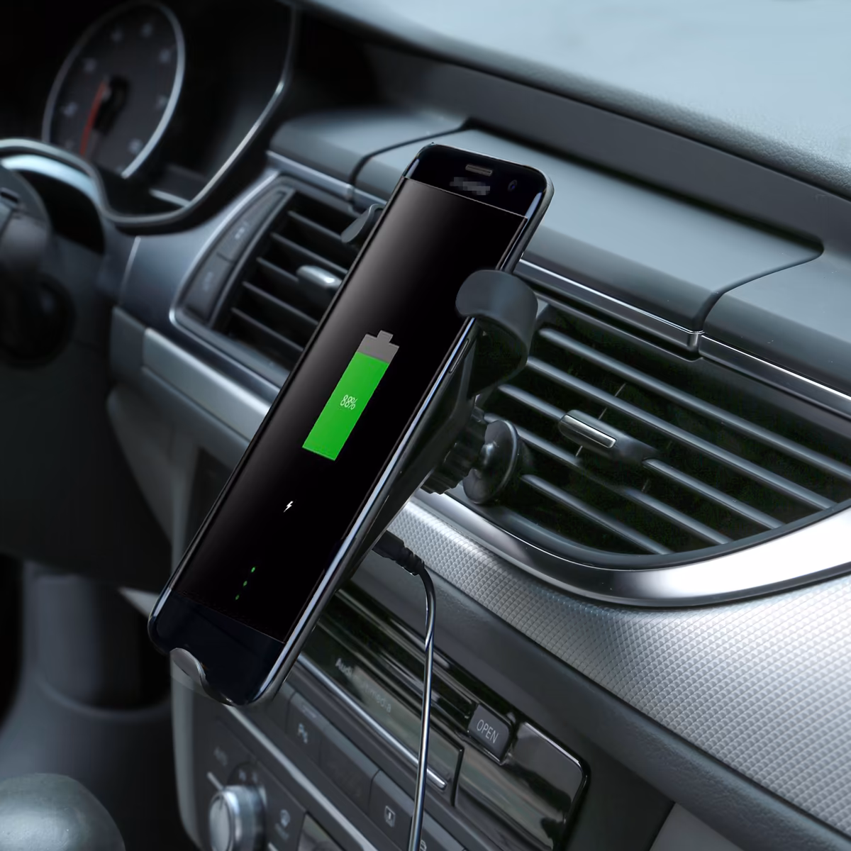 New Orleans Saints Stripe Design Wireless Car Charger 3 New Orleans Saints Stripe Design Wireless Car Charger