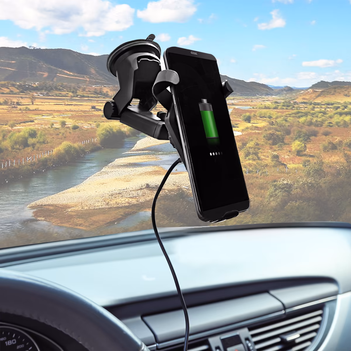 New Orleans Saints Stripe Design Wireless Car Charger 4 New Orleans Saints Stripe Design Wireless Car Charger