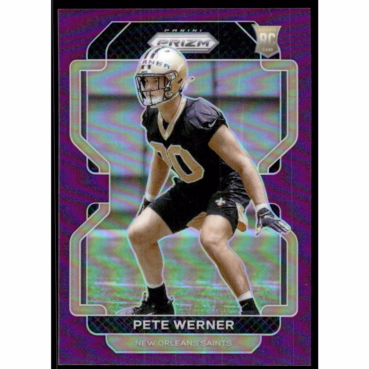 2021 Panini Prizm Prizms Purple #391 Pete Werner 9 2021 Panini Prizm Prizms Purple #391 Pete Werner