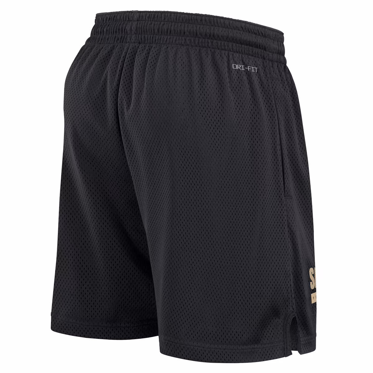 Men's Nike Black New Orleans Saints 2024 Sideline Performance Mesh Shorts 4 Men's Nike Black New Orleans Saints 2024 Sideline Performance Mesh Shorts