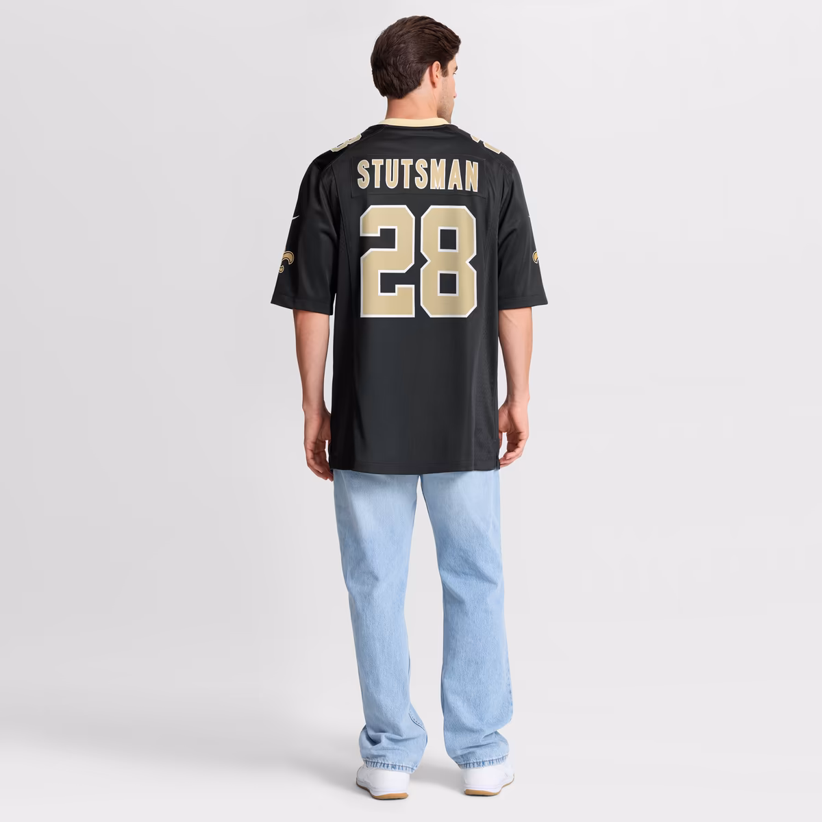 Men's Nike Danny Stutsman Black New Orleans Saints Team Game Jersey 9 Men's Nike Danny Stutsman Black New Orleans Saints Team Game Jersey