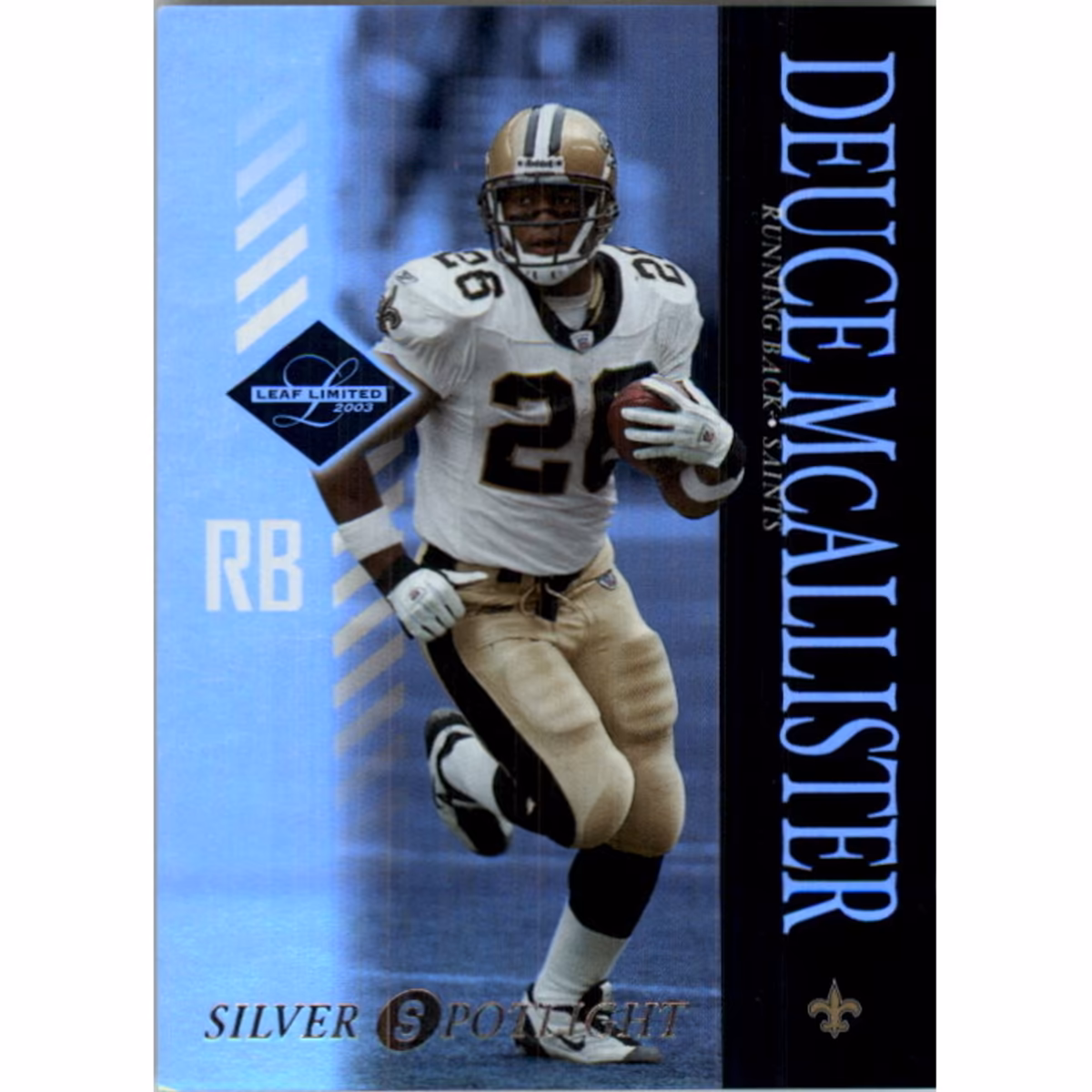 2003 Leaf Limited Silver Spotlight #61 Deuce McAllister