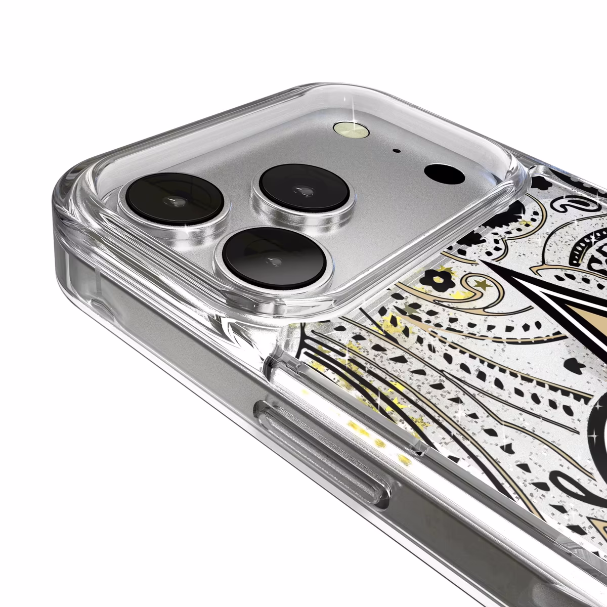 New Orleans Saints iPhone Paisley Design Glitter Case 4 New Orleans Saints iPhone Paisley Design Glitter Case