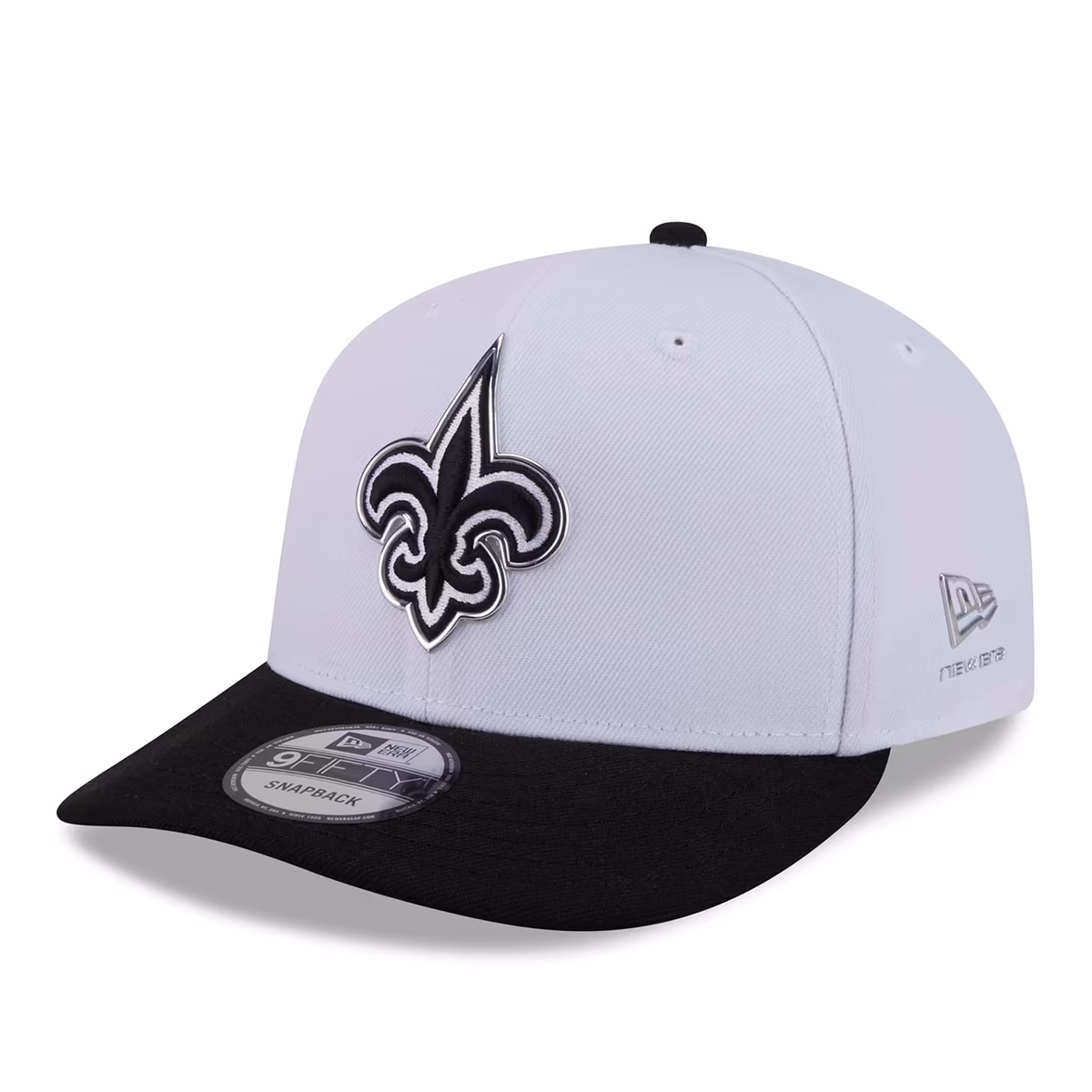 Men's New Era White/Black New Orleans Saints 2026 NFL Draft Pre-Curved 9FIFTY Snapback Hat 1 Men's New Era White/Black New Orleans Saints 2026 NFL Draft Pre-Curved 9FIFTY Snapback Hat