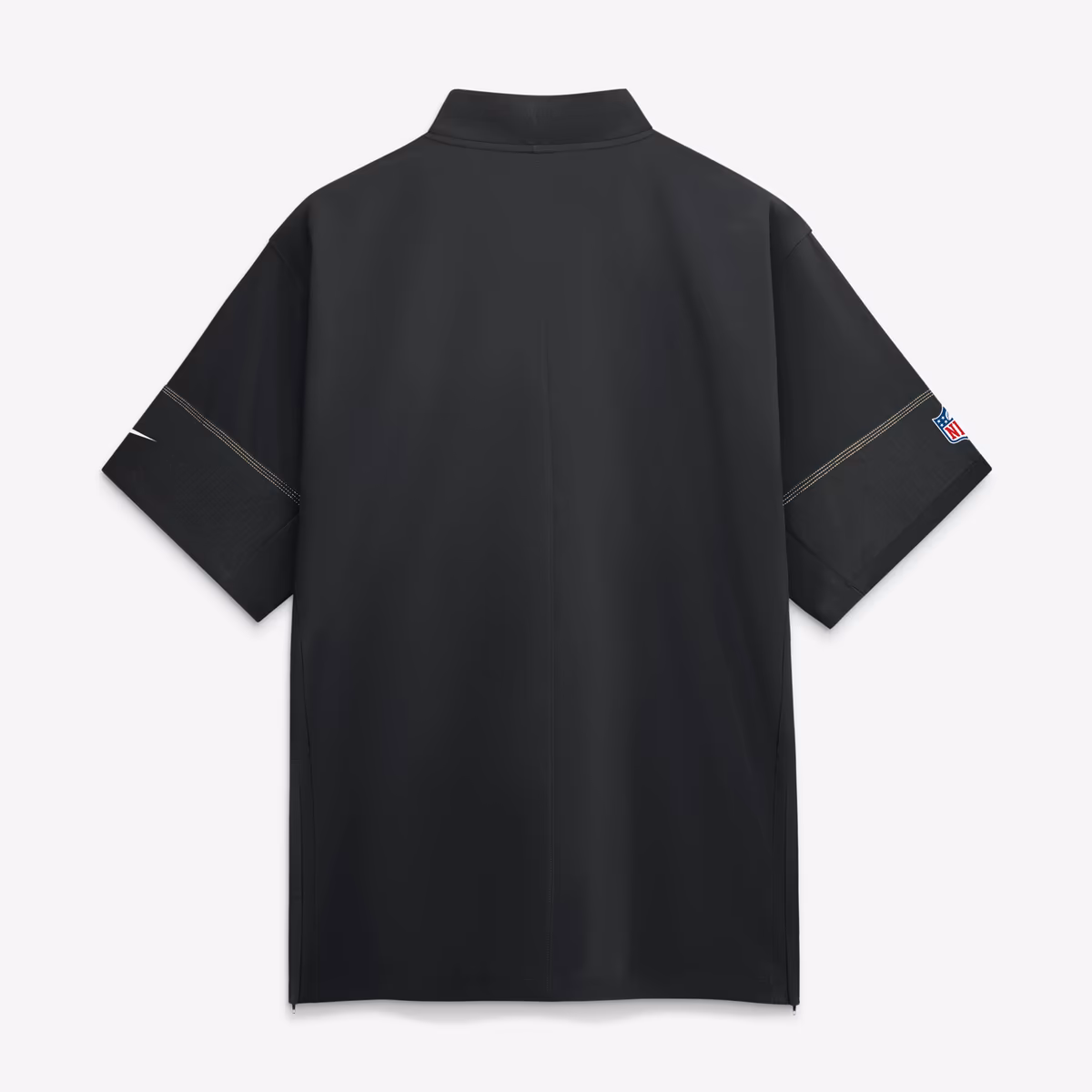 Men's Nike Black New Orleans Saints Sideline Short Sleeve Quarter-Zip Coaches Jacket 3 Men's Nike Black New Orleans Saints Sideline Short Sleeve Quarter-Zip Coaches Jacket