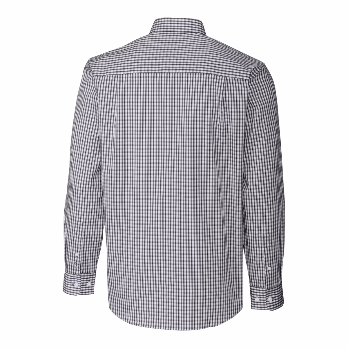Men's Cutter & Buck Charcoal New Orleans Saints Helmet Easy Care Stretch Gingham Long Sleeve Button-Down Shirt 4 Men's Cutter & Buck Charcoal New Orleans Saints Helmet Easy Care Stretch Gingham Long Sleeve Button-Down Shirt
