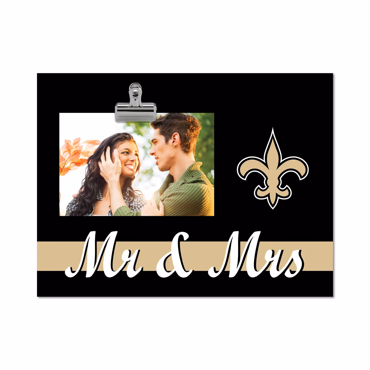 New Orleans Saints 8" x 10.5" Briteline Mr & Mrs Clip Frame 10 New Orleans Saints 8" x 10.5" Briteline Mr & Mrs Clip Frame