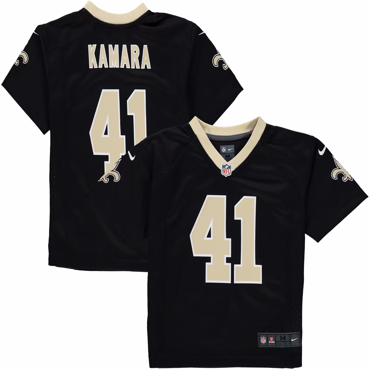 Preschool Nike Alvin Kamara Black New Orleans Saints Game Jersey 1 Preschool Nike Alvin Kamara Black New Orleans Saints Game Jersey