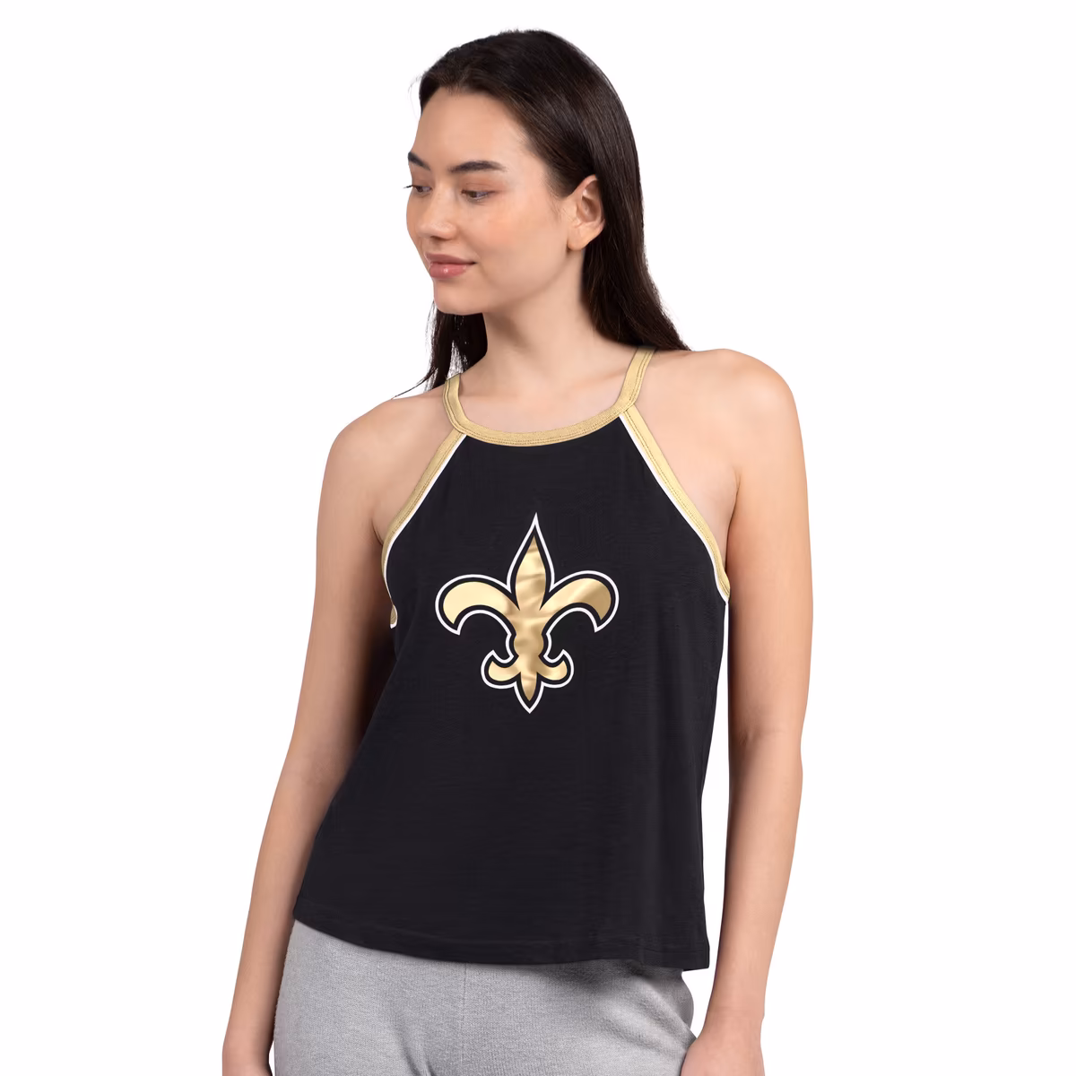 Women's G-III 4Her by Carl Banks Black New Orleans Saints Redemption Win Slub Tank Top 3 Women's G-III 4Her by Carl Banks Black New Orleans Saints Redemption Win Slub Tank Top