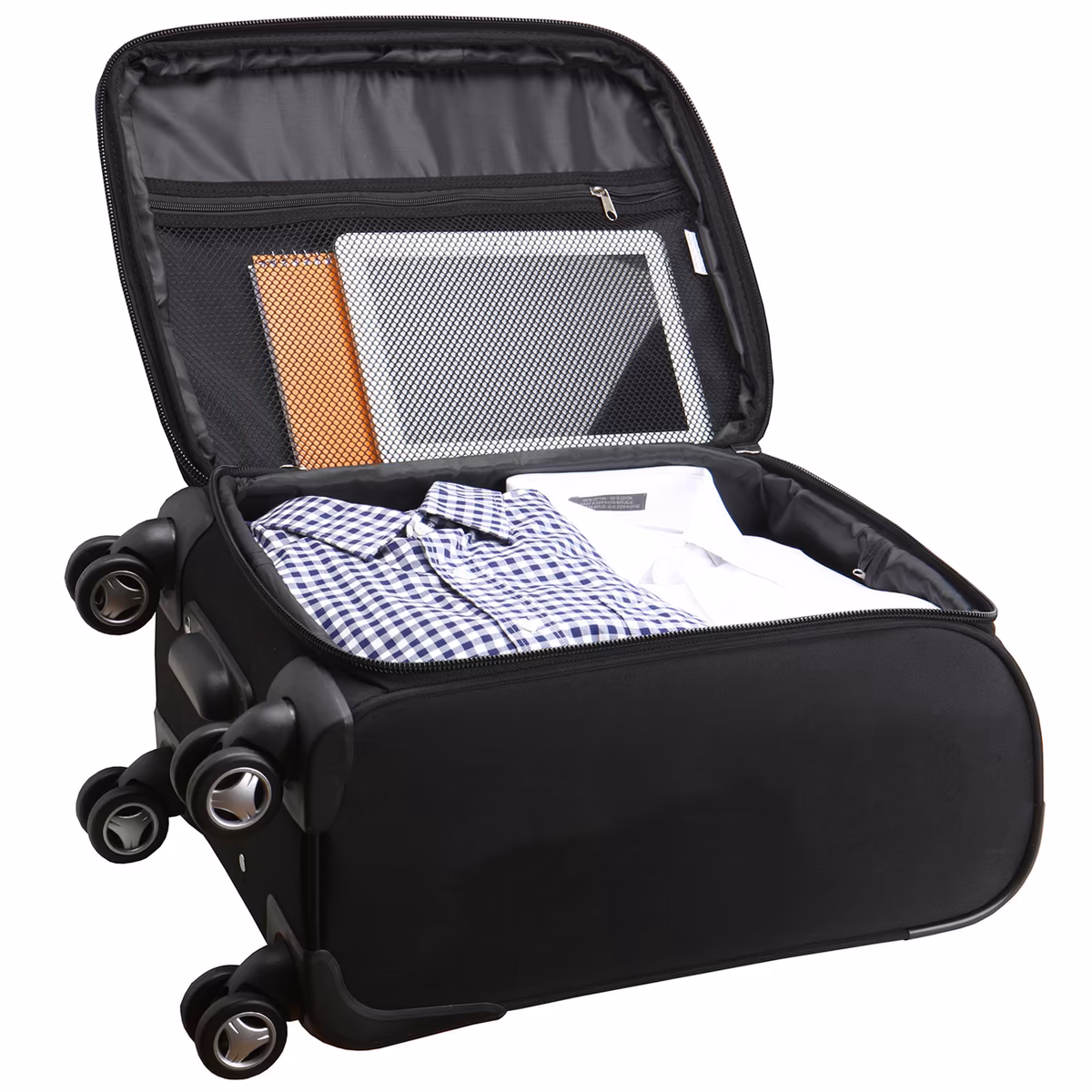 MOJO Black New Orleans Saints 21" Softside Spinner Carry-On 6 MOJO Black New Orleans Saints 21" Softside Spinner Carry-On