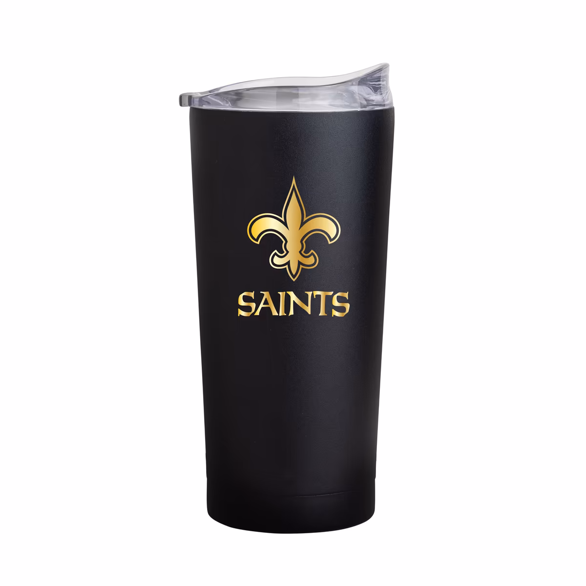 New Orleans Saints Black Foil 20oz. Powder Coat Tumbler 1 New Orleans Saints Black Foil 20oz. Powder Coat Tumbler