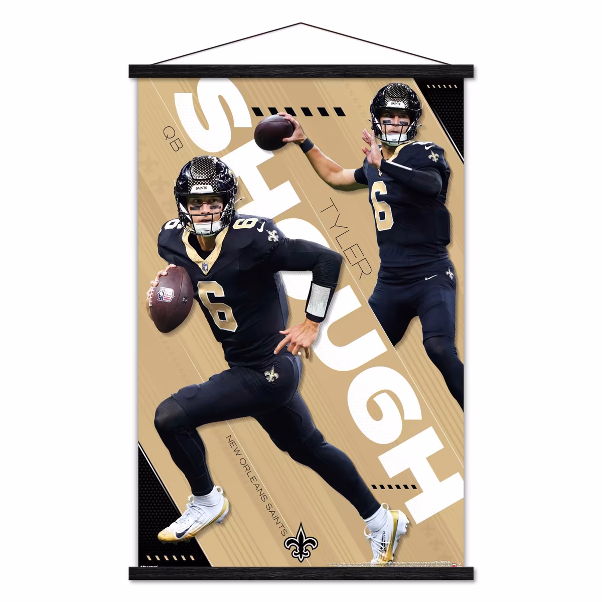 Tyler Shough New Orleans Saints 23" x 34" Poster 1 Tyler Shough New Orleans Saints 23" x 34" Poster