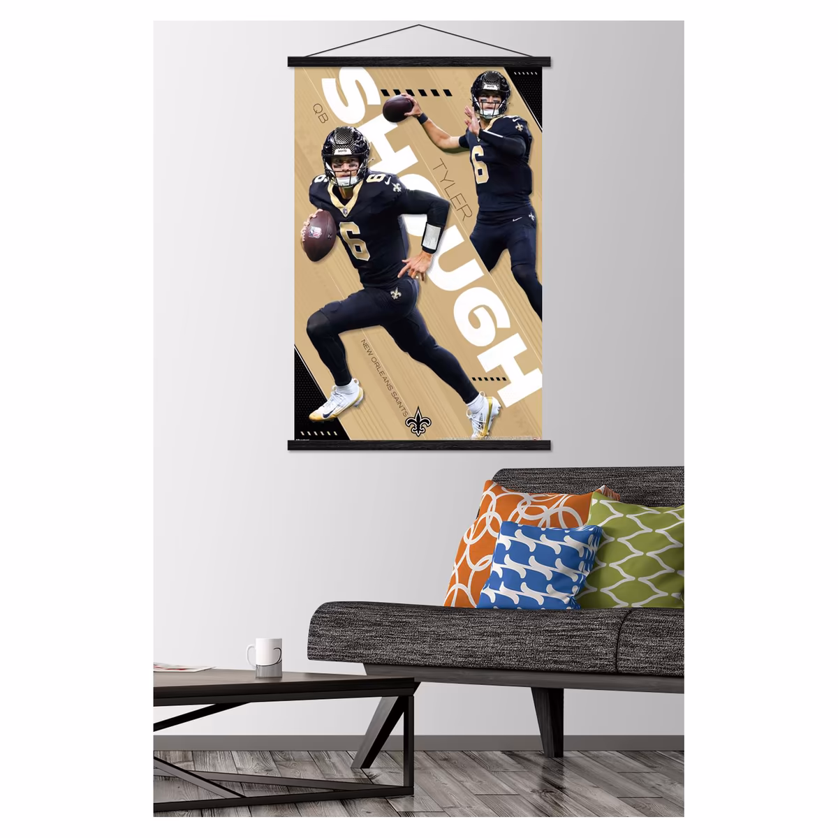 Tyler Shough New Orleans Saints 23" x 34" Poster 4 Tyler Shough New Orleans Saints 23" x 34" Poster