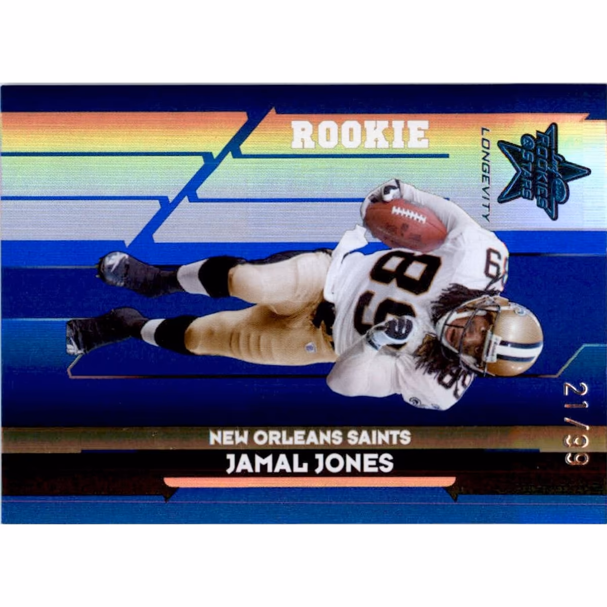 2006 Leaf Rookies and Stars Longevity Target Sapphire Parallel #114 Jamal Jones 8 2006 Leaf Rookies and Stars Longevity Target Sapphire Parallel #114 Jamal Jones