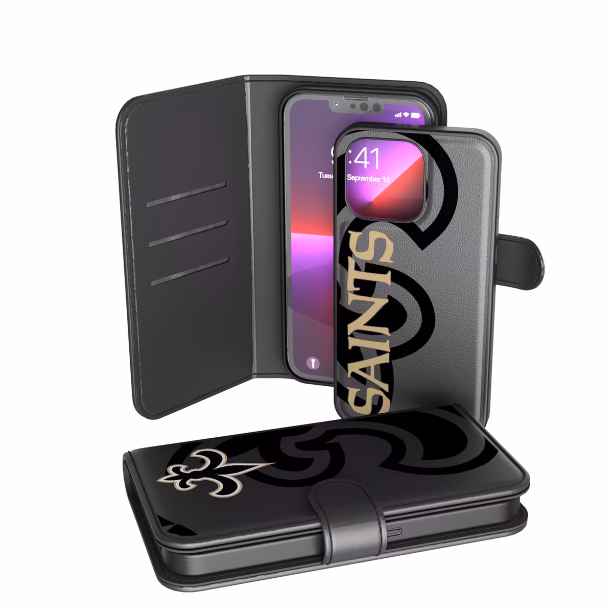 New Orleans Saints iPhone Wallet Case 1 New Orleans Saints iPhone Wallet Case