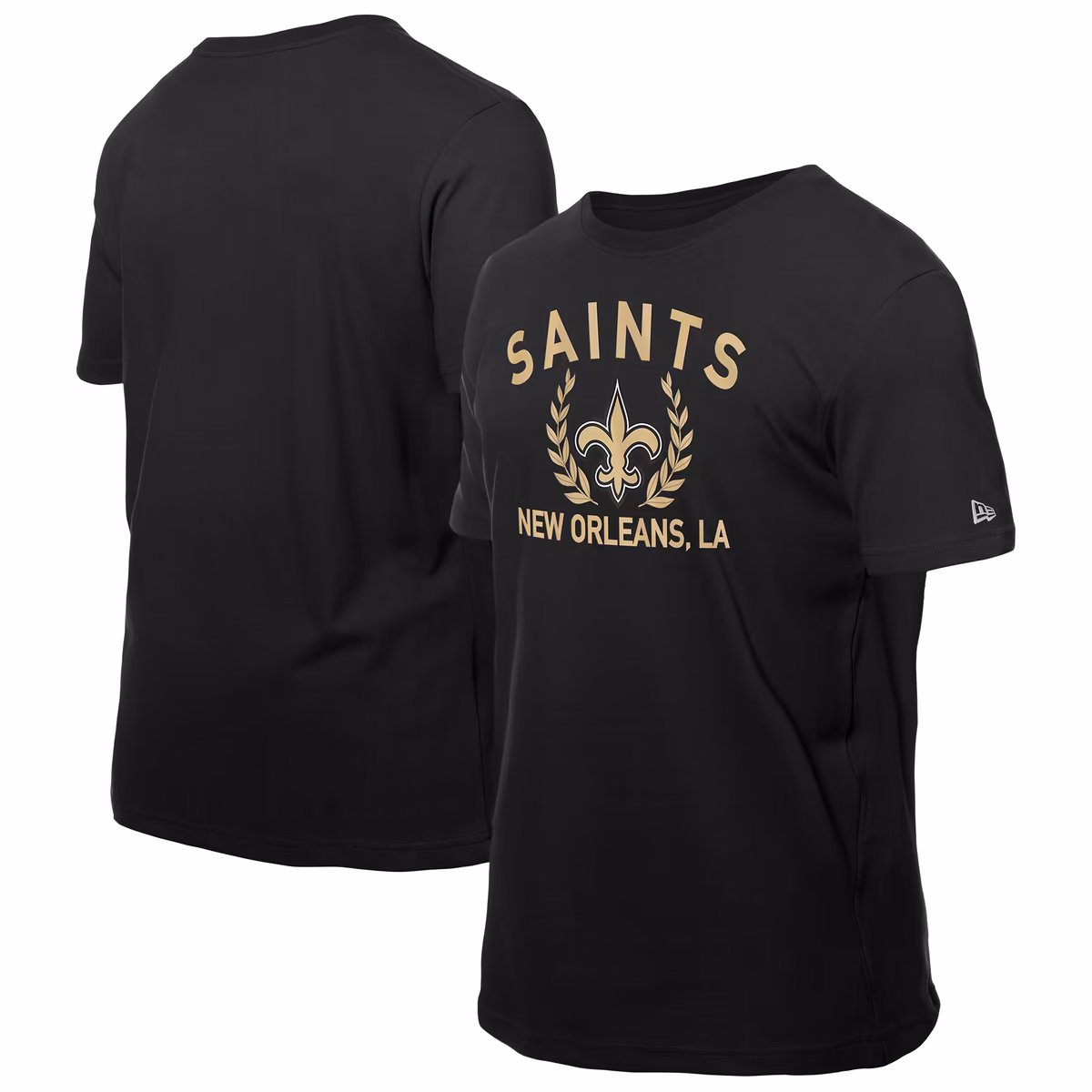 Men's New Era Black New Orleans Saints 2025 NFL Draft T-Shirt 2 Men's New Era Black New Orleans Saints 2025 NFL Draft T-Shirt