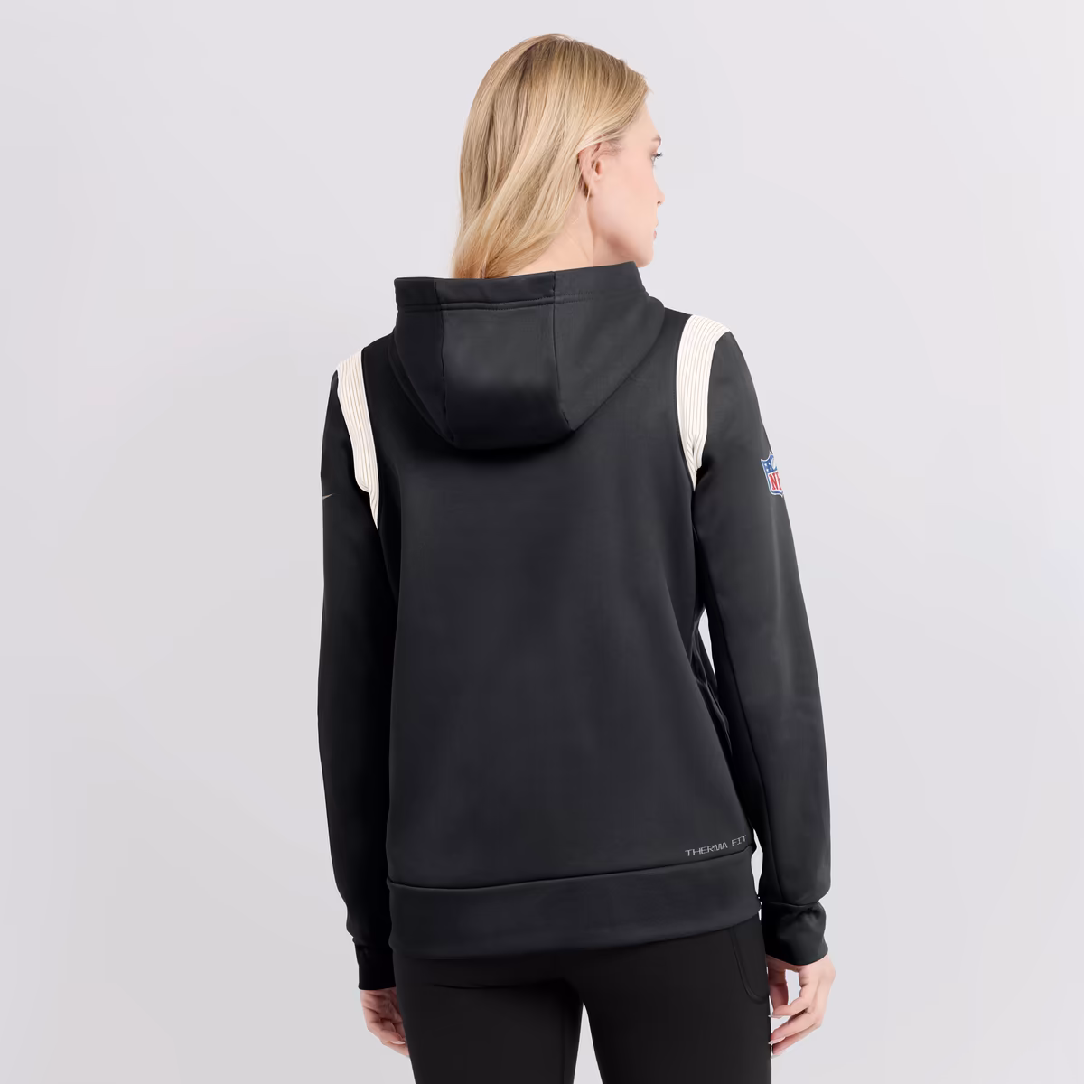 Women's Nike Black New Orleans Saints Sideline Stack Performance Pullover Hoodie 6 Women's Nike Black New Orleans Saints Sideline Stack Performance Pullover Hoodie