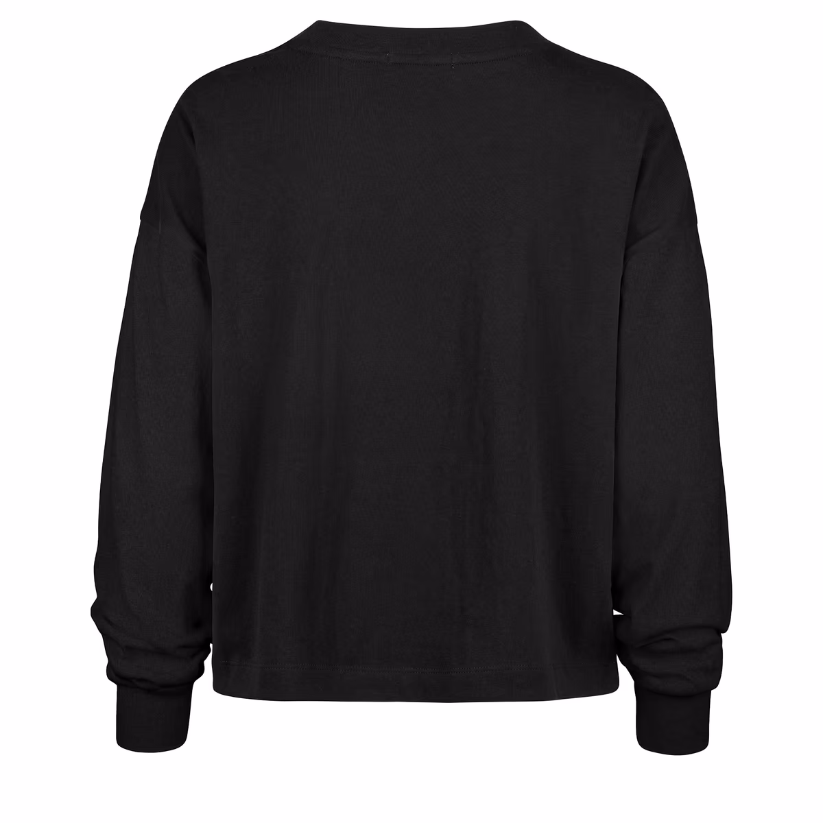 Women's '47 Black New Orleans Saints Muse Sydney Long Sleeve Cropped T-Shirt 4 Women's '47 Black New Orleans Saints Muse Sydney Long Sleeve Cropped T-Shirt
