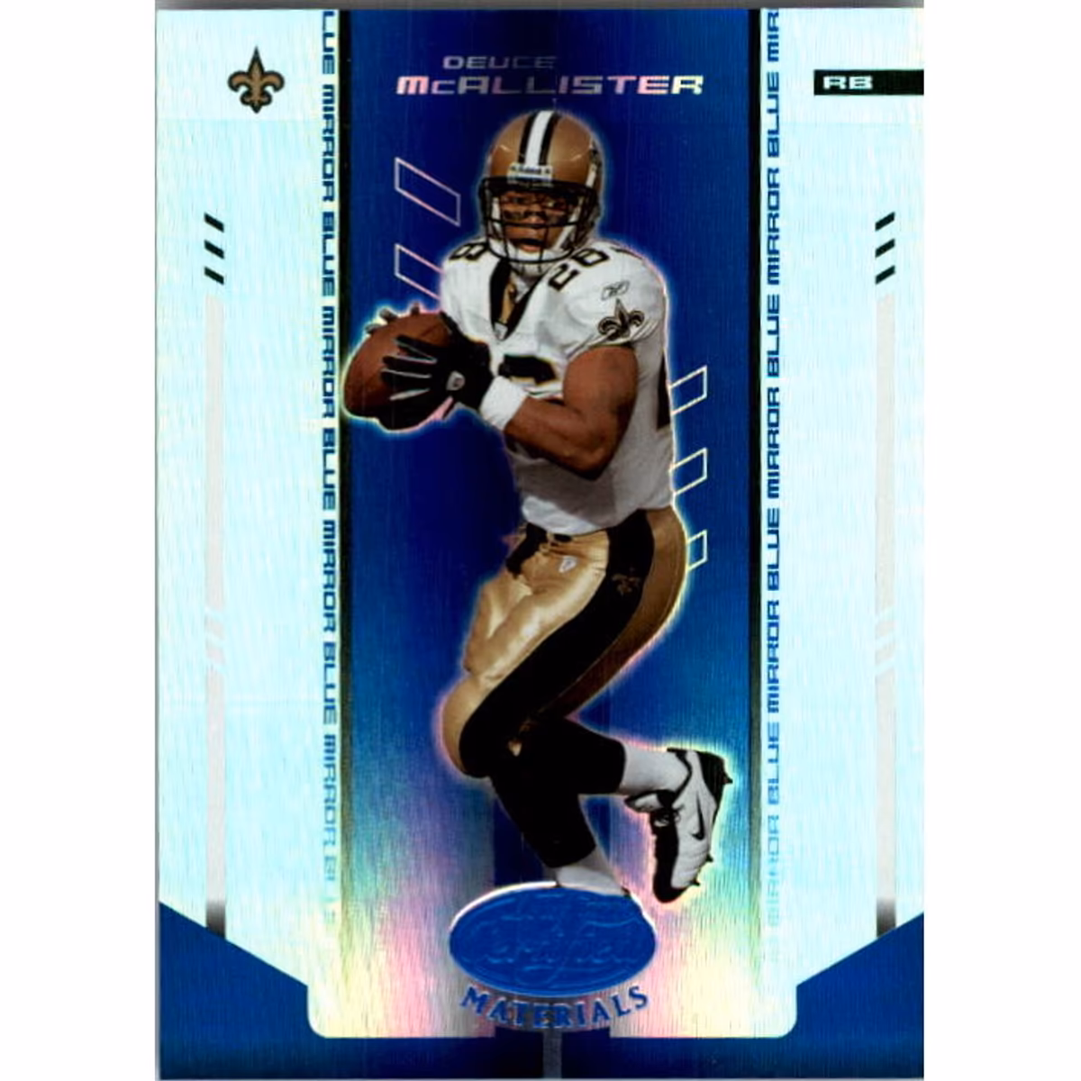 2004 Leaf Certified Materials Mirror Blue #75 Deuce McAllister